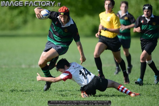 2015-05-16 Rugby Lyons Settimo Milanese U14-Rugby Monza 0430